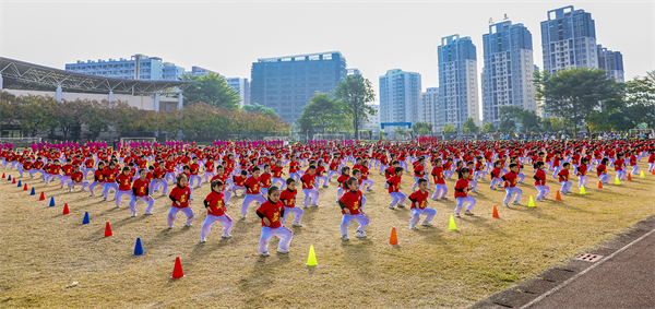 千人武術操！潮州種子星教育·娃哈哈幼教舉辦「以武健體·趣享童心」武術進校園運動會