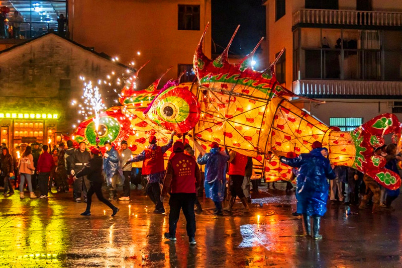 歙縣魚(yú)燈「游入」北京《悟空之境》