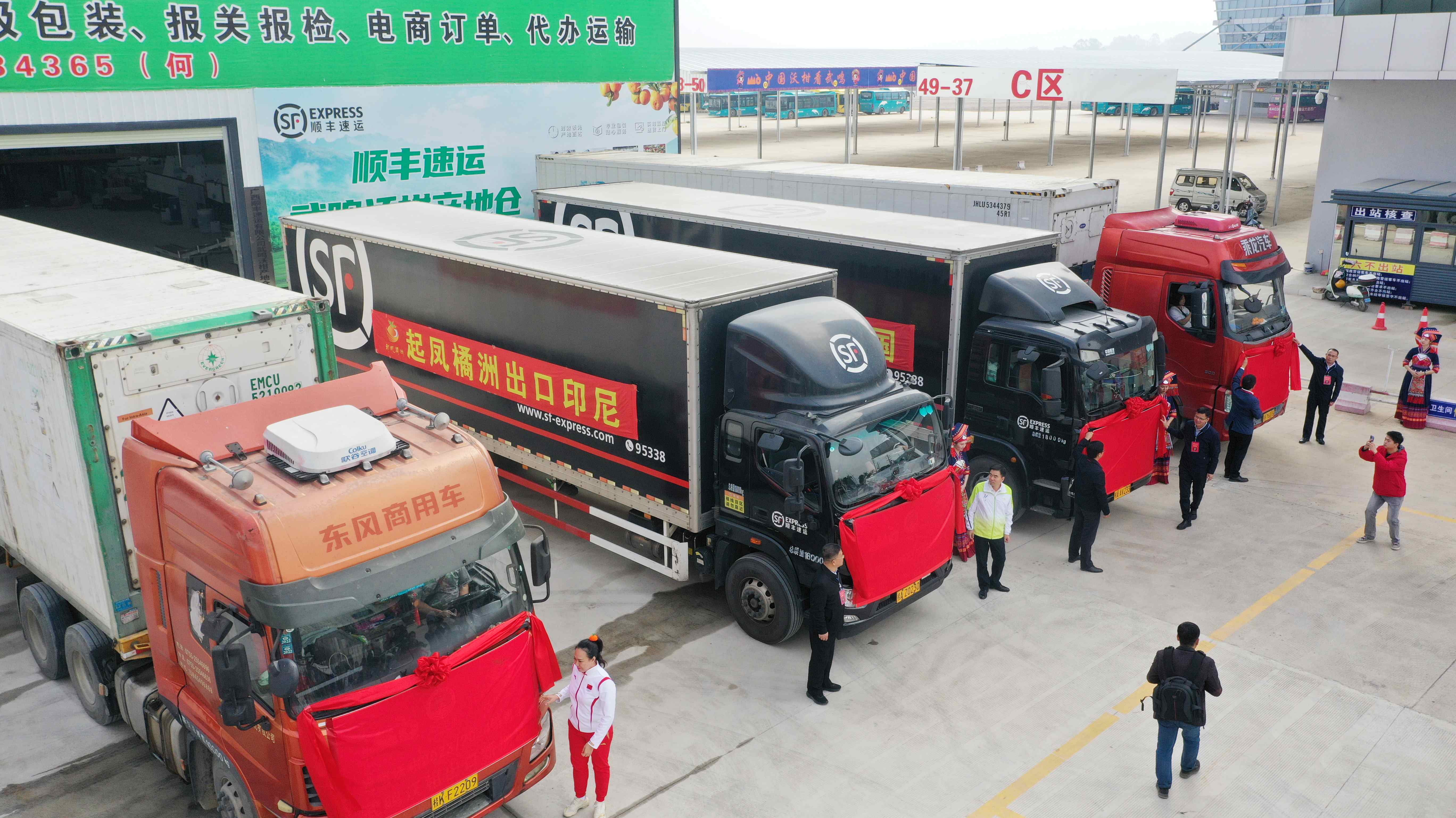 圖三：武鳴沃柑正式發(fā)車開市   梁挺攝.jpg